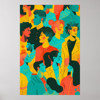 735 Urban Mosaic Everyday Heroes Poster