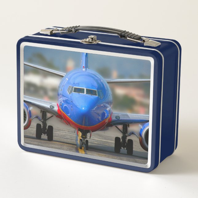 737 AIRLINER METAL LUNCH BOX (Front)