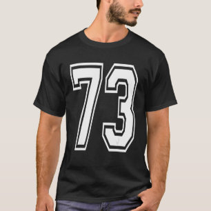73 Birthday College Number T-Shirt
