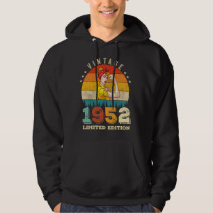 73 Year Old Bday 1952 Vintage 73rd Birthday Women Hoodie