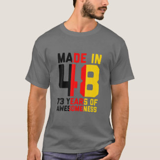 73Rd Birthday Gift Germany Men Women 73 Year Old 1 T-Shirt