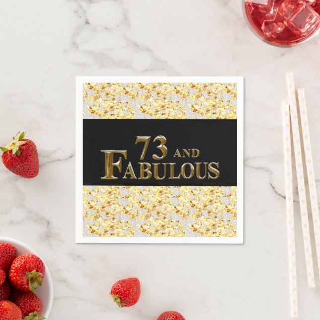 73rd Birthday  Napkin (Insitu)