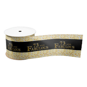 73rd Birthday Satin Ribbon