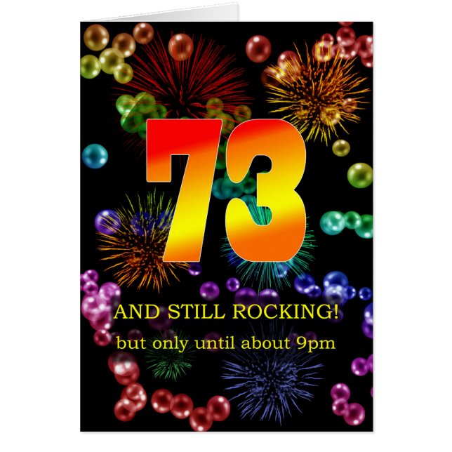 73rd Birthday Still Rocking (Front)