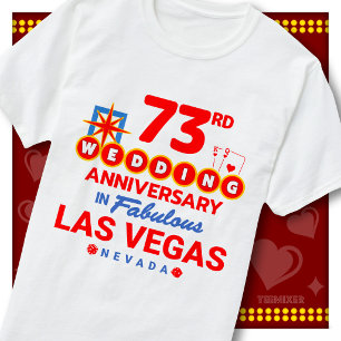 73rd Wedding Anniversary Fabulous Las Vegas Couple T-Shirt
