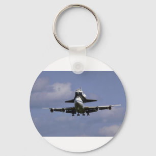 747 and shuttle arriving, Ottawa International Air Key Ring