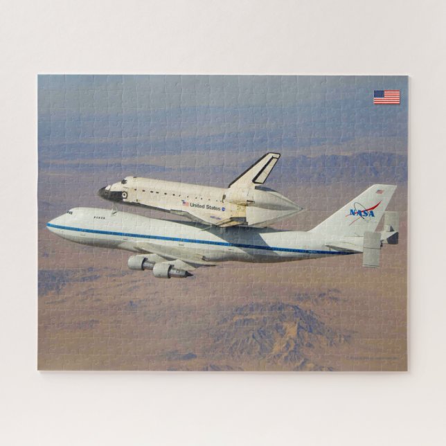 747 SPACE SHUTTLE CARRIER AIRCRAFT (16x20 inch) Jigsaw Puzzle (Horizontal)