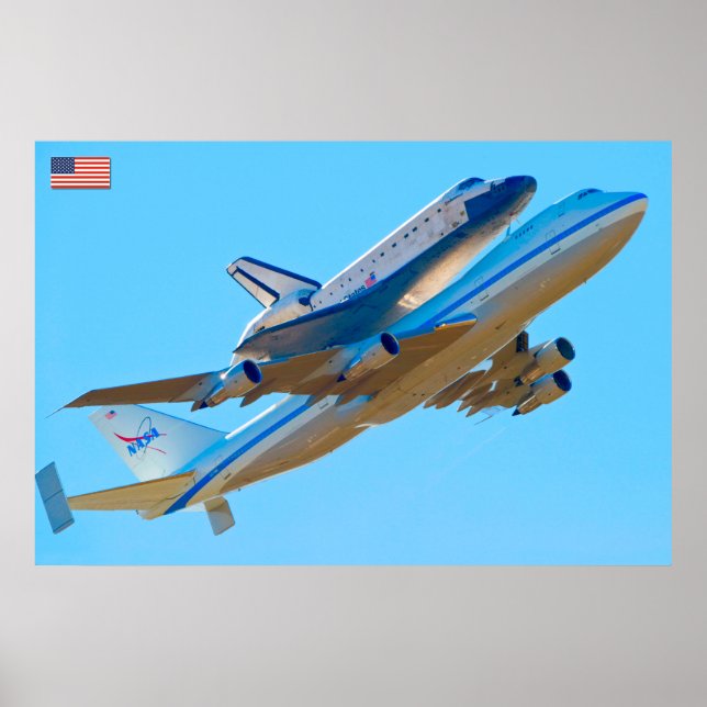 747 Space Shuttle Carrier Aircraft Poster (Front)