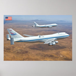 747 Space Shuttle Carrier Aircraft Poster