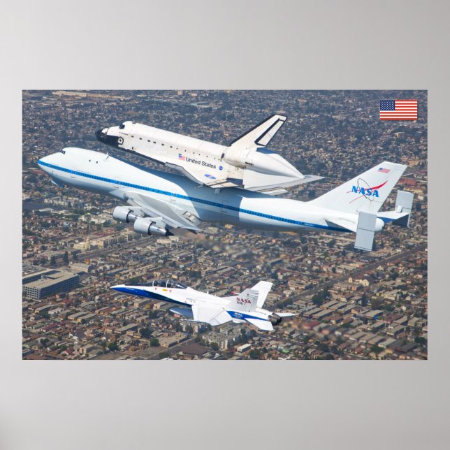 747 Space Shuttle Carrier Aircraft Poster (Front)