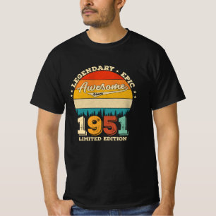 74 Year Old Bday 1951 Awesome 74th Birthday Gift T-Shirt