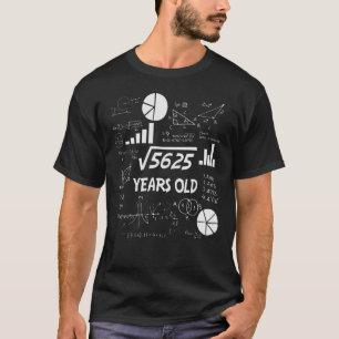 74 Year Old Bday Math Teacher 74th Birthday Gift T-Shirt