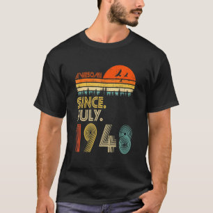 74 Years Old Awesome Since July 1948 74th Birthday T-Shirt
