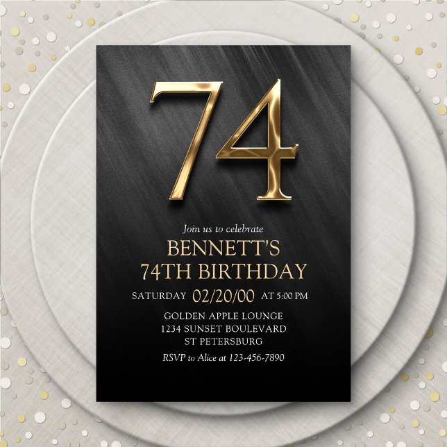 74th Birthday Invitation (Creator Uploaded)