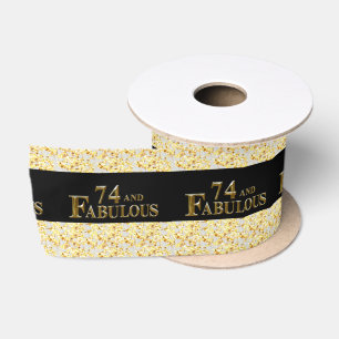 74th Birthday Satin Ribbon