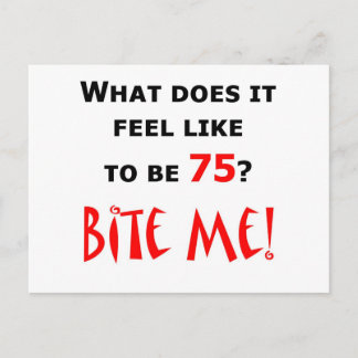 75 Bite Me! Postcard