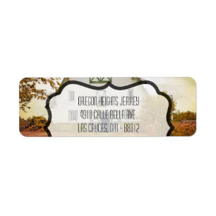 .75"x2.25" Business Address Label Sunset Barn Coun