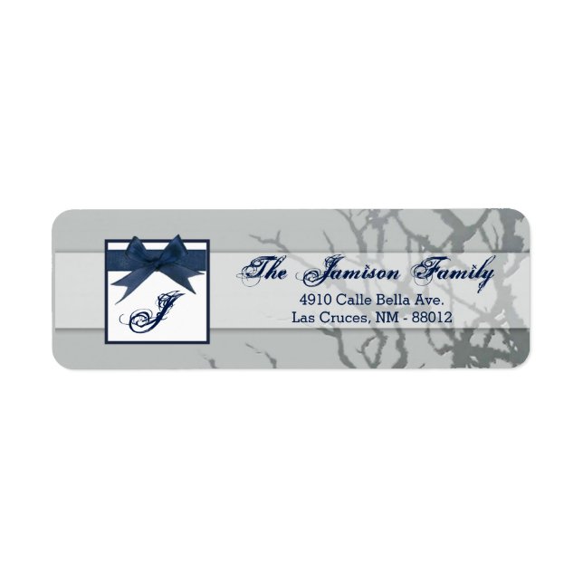 .75"x2.25" Return Address Label Frosted Glass Crac (Front)