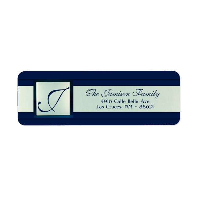 .75"x2.25" Return Address Label Frosted Glass Mirr (Front)