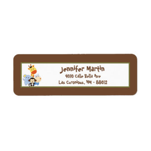 .75"x2.25" Return Address Label Jungle Play