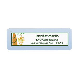.75"x2.25" Return Address Label Rain-forest Jungle