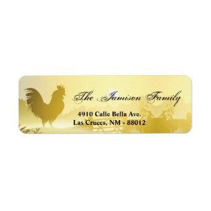 .75"x2.25" Return Address Label Sunny Morning Farm