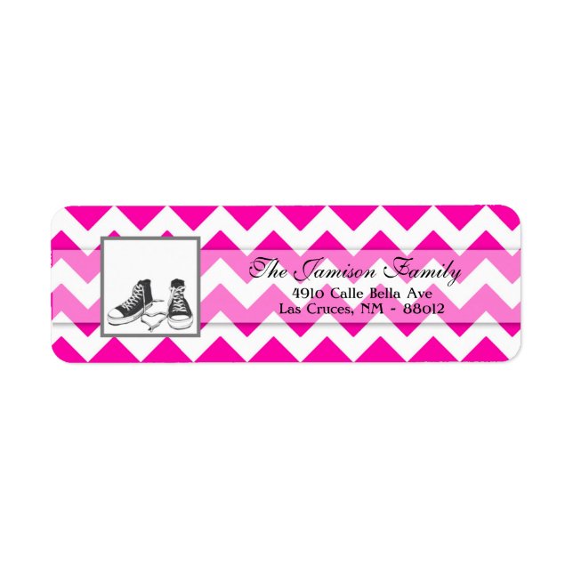 .75"x2.25" Return Address Label Teenage Sneakers (Front)