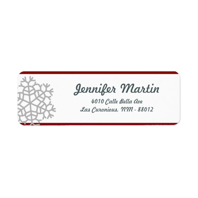 .75"x2.25" Return Address White Tree (Front)