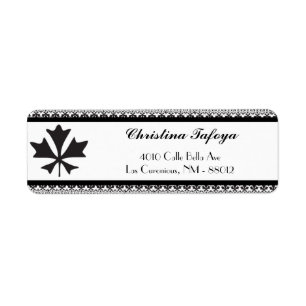 .75" x 2.25" Return Address Light Green/Grey Forma