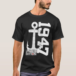 75 Year Capacity 1947 Sailor 75th Birthday T-Shirt