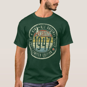 75 Year Old Awesome Since 1947 75th Birthday Retro T-Shirt