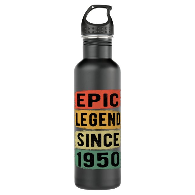 75 Years Old Bday 1950 Epic Legend 75th Birthday 710 Ml Water Bottle (Front)