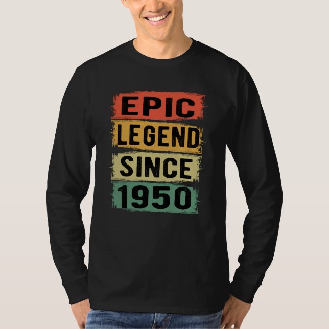 75 Years Old Bday 1950 Epic Legend 75th Birthday T-Shirt (Front)
