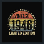 75 Years Old Gifts Vintage 1946 Birthday Photo Print<br><div class="desc">75 Years Old Gifts Vintage 1946 Limited Edition 75th Birthday</div>
