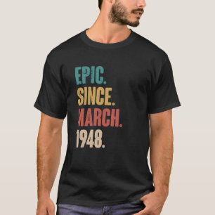 75 Years Old Vintage 1948 Birthday 75th Decoration T-Shirt