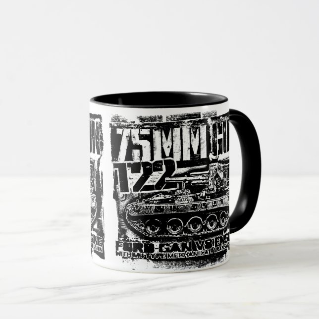 75mm gun T22 Mug (Front Right)
