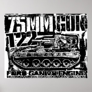 75mm gun T22 Poster Poster