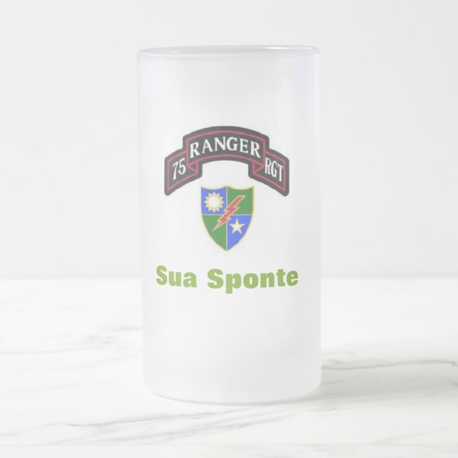 75th Army Ranger Frosted Beer Stein (Center)