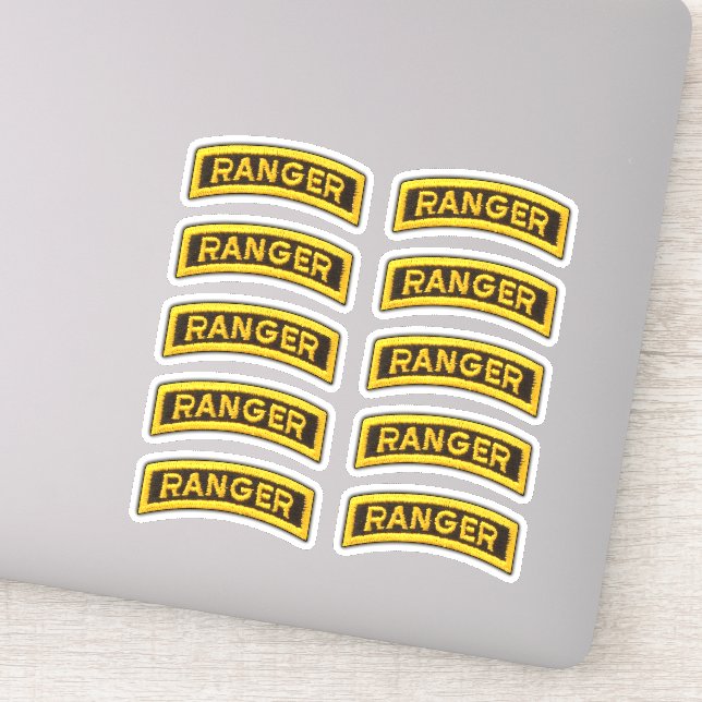 75th Army Ranger Regiment Veteran Contour Sticker (Detail)