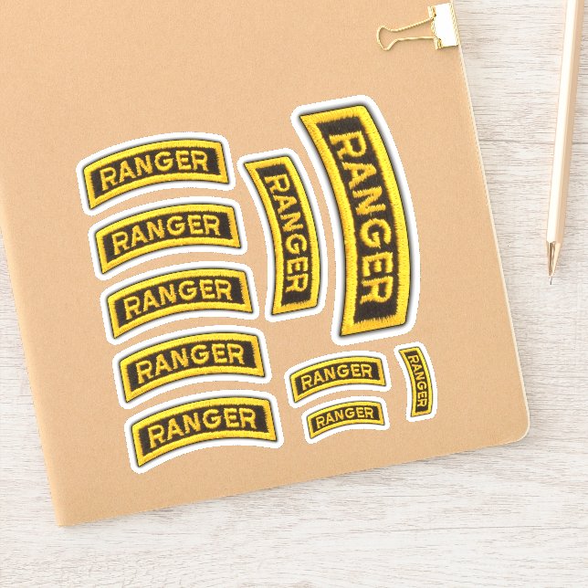 75th Army Rangers Veterans Vets Contour Sticker (Notebook)