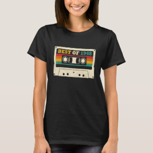 75th Birthday Best Of 1948 Cassette Tape 75 Year O T-Shirt