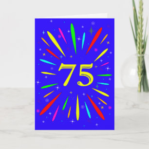 75th Birthday Explosion Card