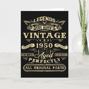 75th Birthday Gift For Vintage Legend Born 1950 75 Card