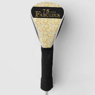 75th Birthday Golf Head Cover
