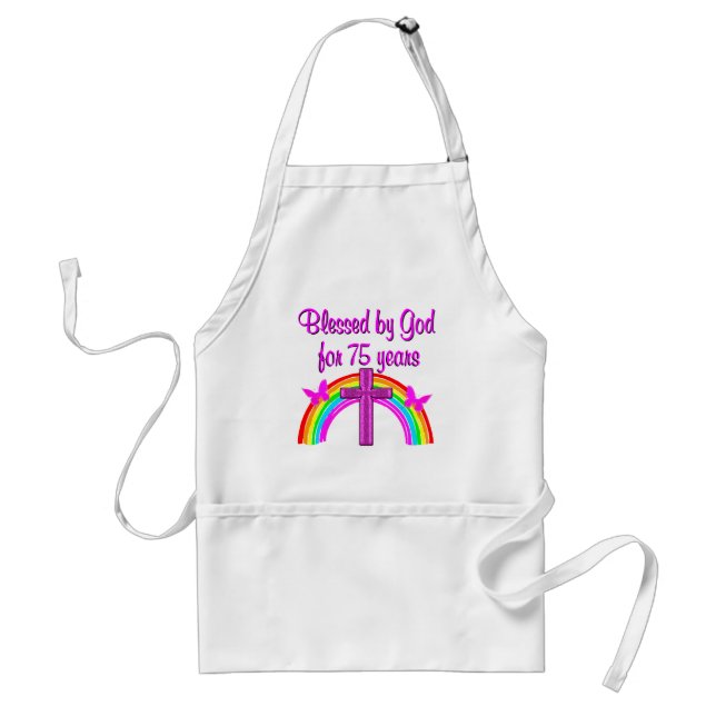 75TH BIRTHDAY PRAYER PERSONALIZED DESIGN STANDARD APRON (Front)