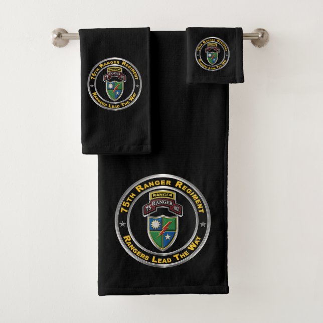 75th Ranger Regiment  Bath Towel Set (Insitu)