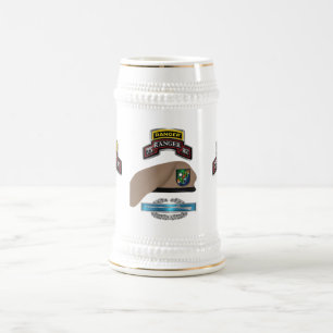 75th Ranger Regiment CIB Beer Stein