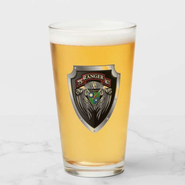 75th Ranger Regiment Glass (Front Filled)
