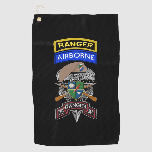 75th Ranger Regiment  Golf Towel (Front)