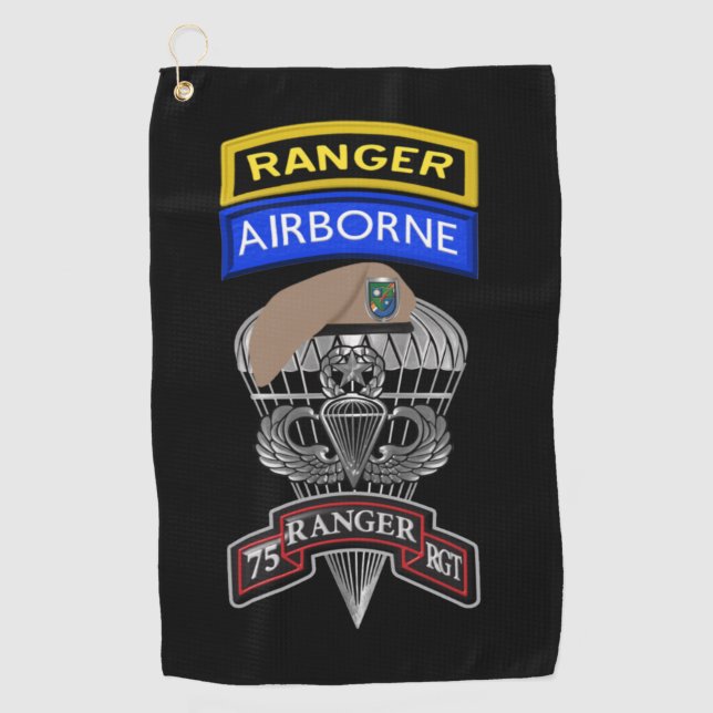 75th Ranger Regiment  Golf Towel (Front)
